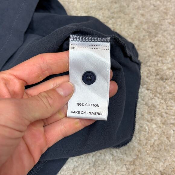 Billy Reid Henley Long Sleeve Shirt Men's Medium Minimalist Americana - Picture 9 of 11